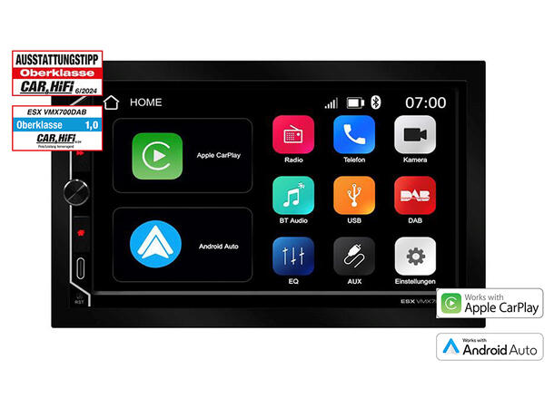 ESX 7" LCD/DAB+/FM/USB/SD/BT
