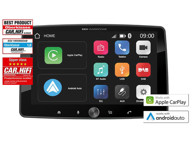 ESX 9" LCD/DAB+/FM/USB/SD/BT