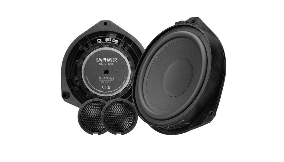 Emphaser EM-FTFX165- 6,5" komponentsett, Fiat og Iveco, Plug and Play