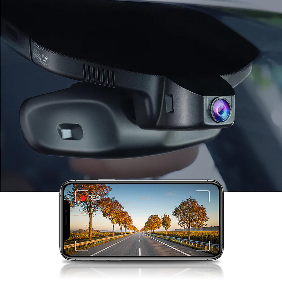 FITCAMX Integrert 4K Dashcam (foran+bak)