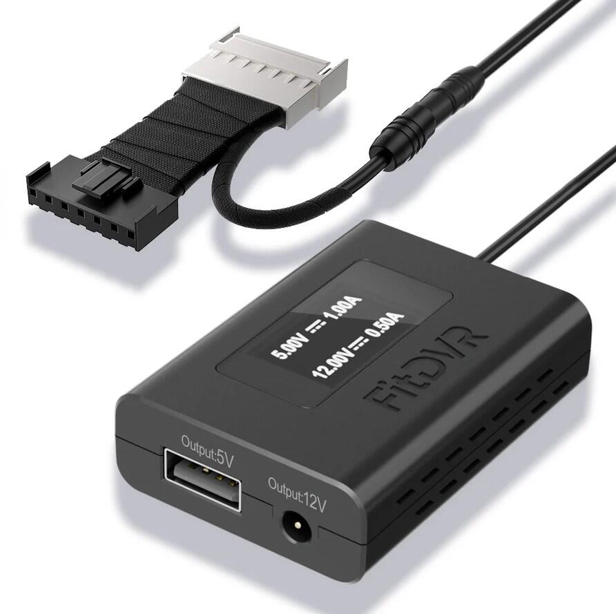 FitDVR Dashcam Power Adapter