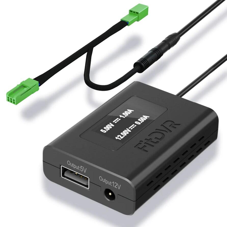 FitDVR Dashcam Power Adapter