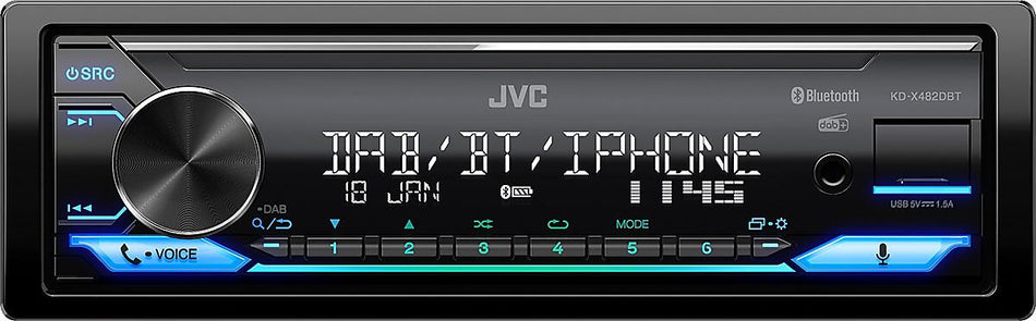 JVC KD-X482DBT inkl. ACX DAB Antenne