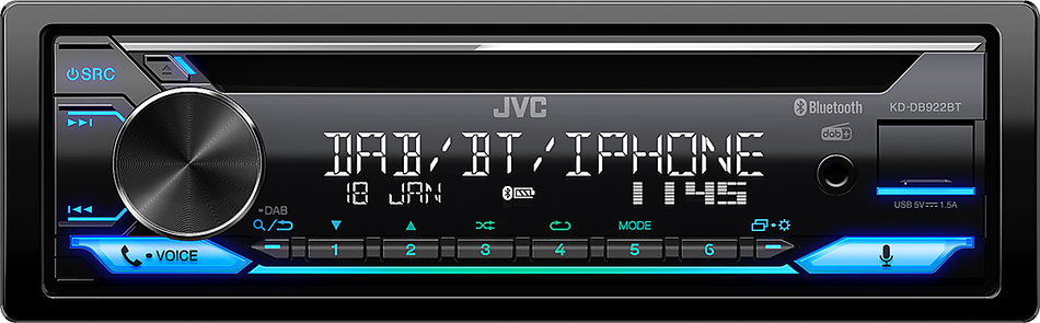 JVC KD-DB922BT - CD Receiver med DAB+