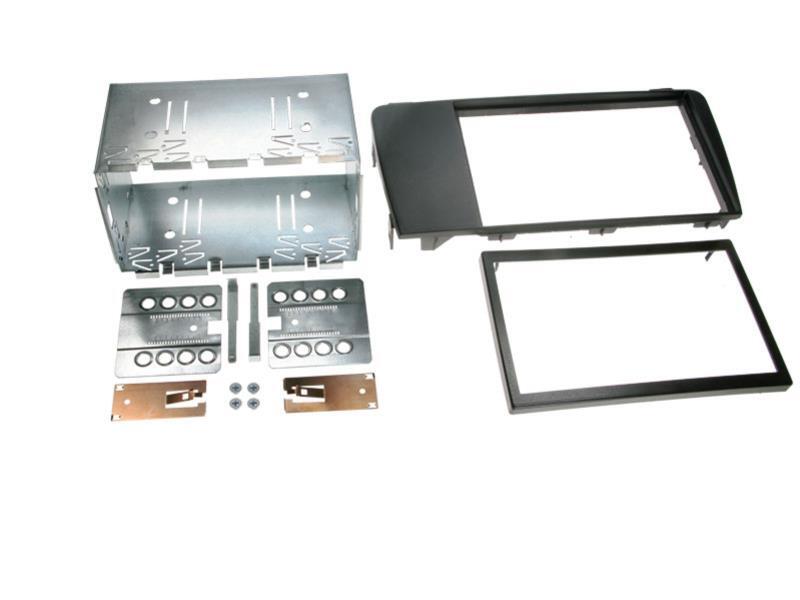Monteringsramme 2-DIN, Sort