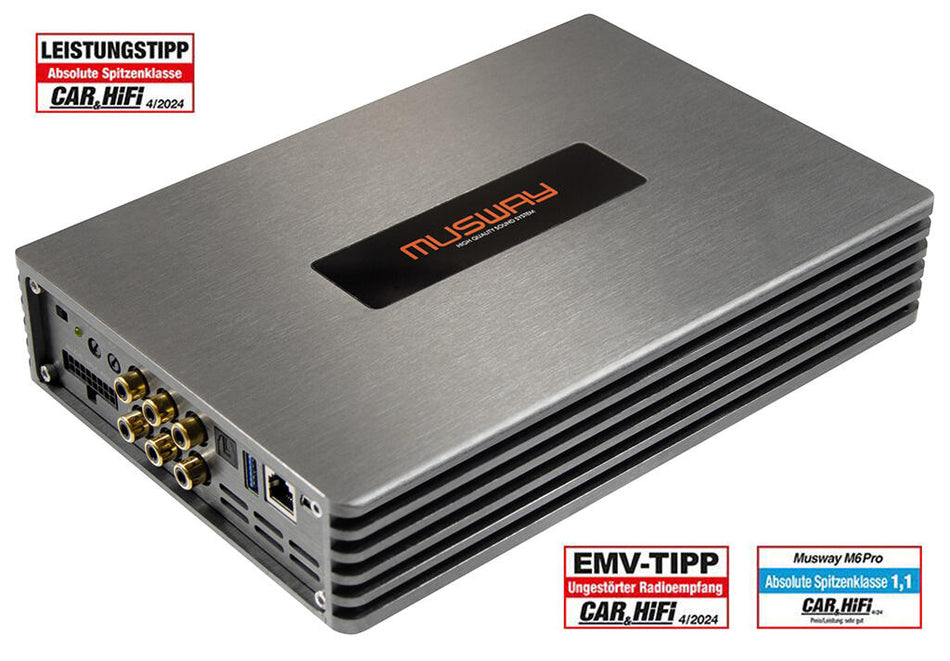 Musway 6-kanals DSP-forsterker
