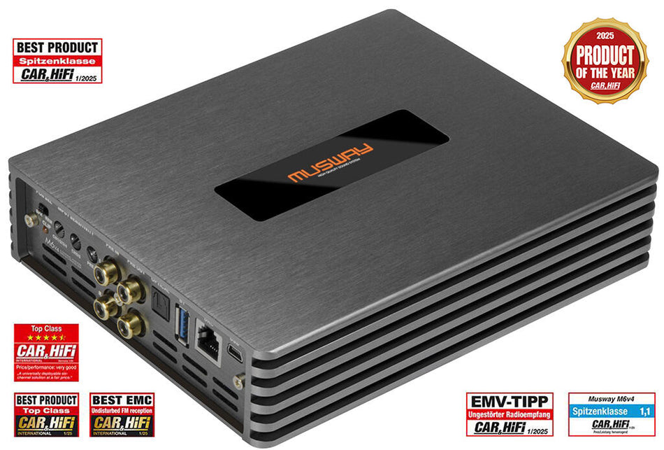 Musway 6-kanals DSP-forsterker