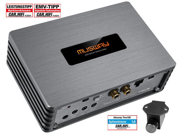 Musway kompakt forsterker 2x200W max