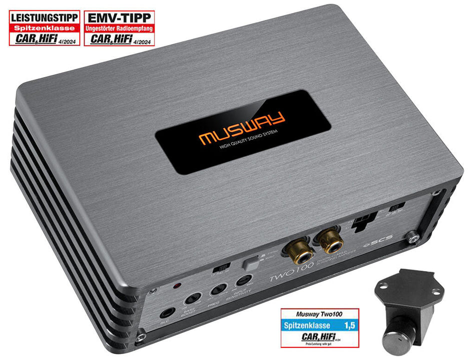 Musway kompakt forsterker 2x200W max