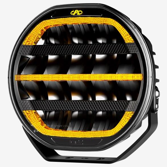 OZZ XR2 P9" LED ekstralys, (SORT HUS)