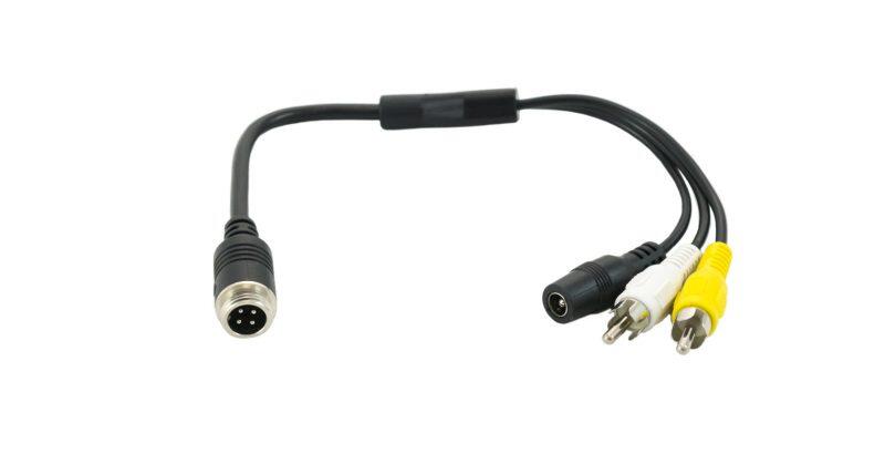 Overgangskabel fra 4 pin han til RCA han