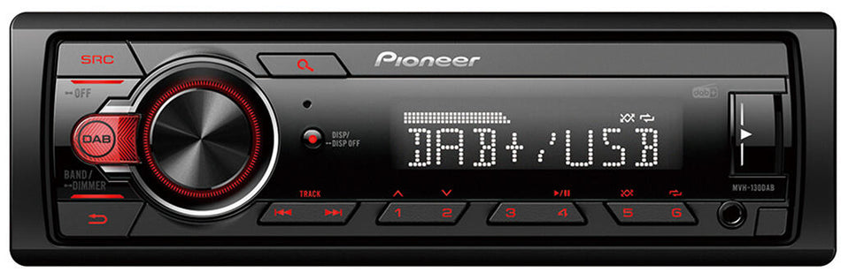 Pioneer MVH130DAB, kort chassis