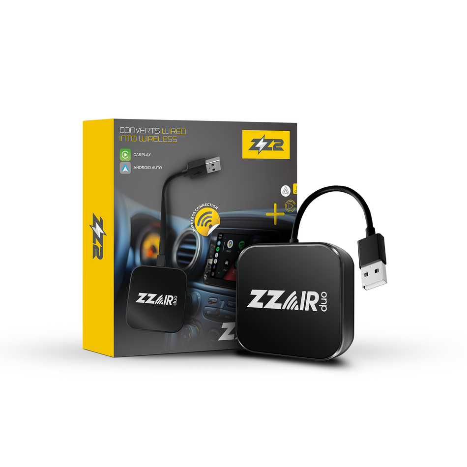 ZZ2 ZZAIR-DUO2, trådløs CarPlay og Android Auto adapter