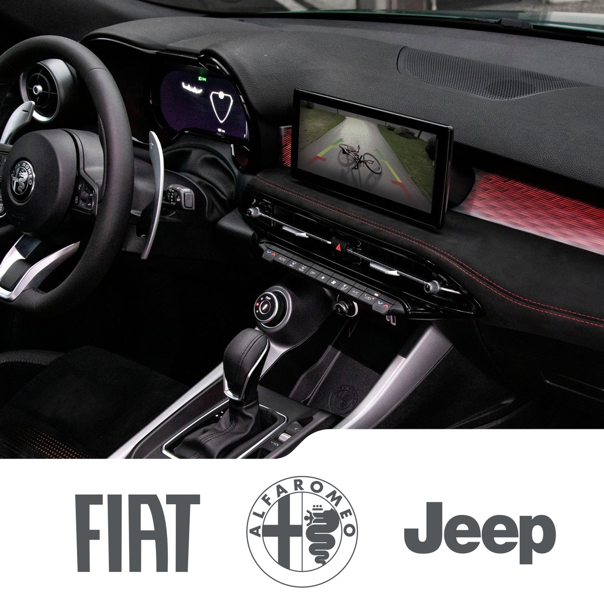 ZZ2 ZZO-FCA4-EU, kamerainterface for ryggekamera, Fiat, Alfa Romeo og Jeep med Uconnect, plug and play