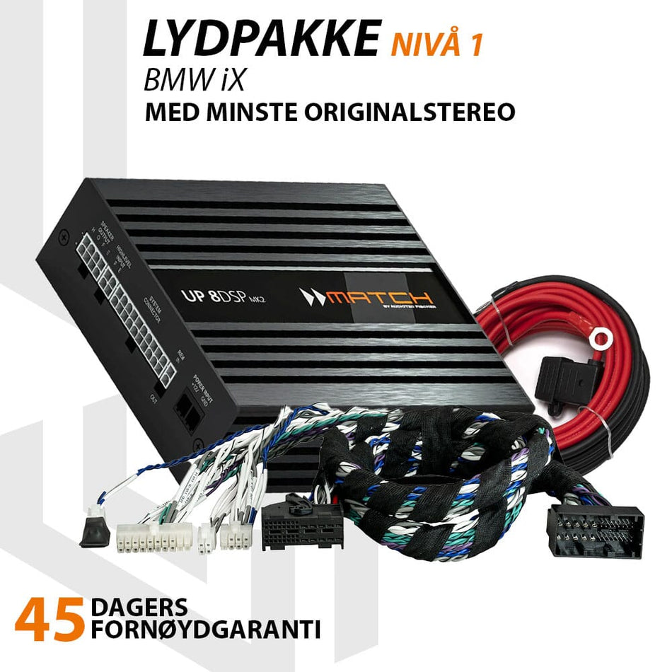 Match Lydoppgraderingspakke BMW iX - Nivå 1