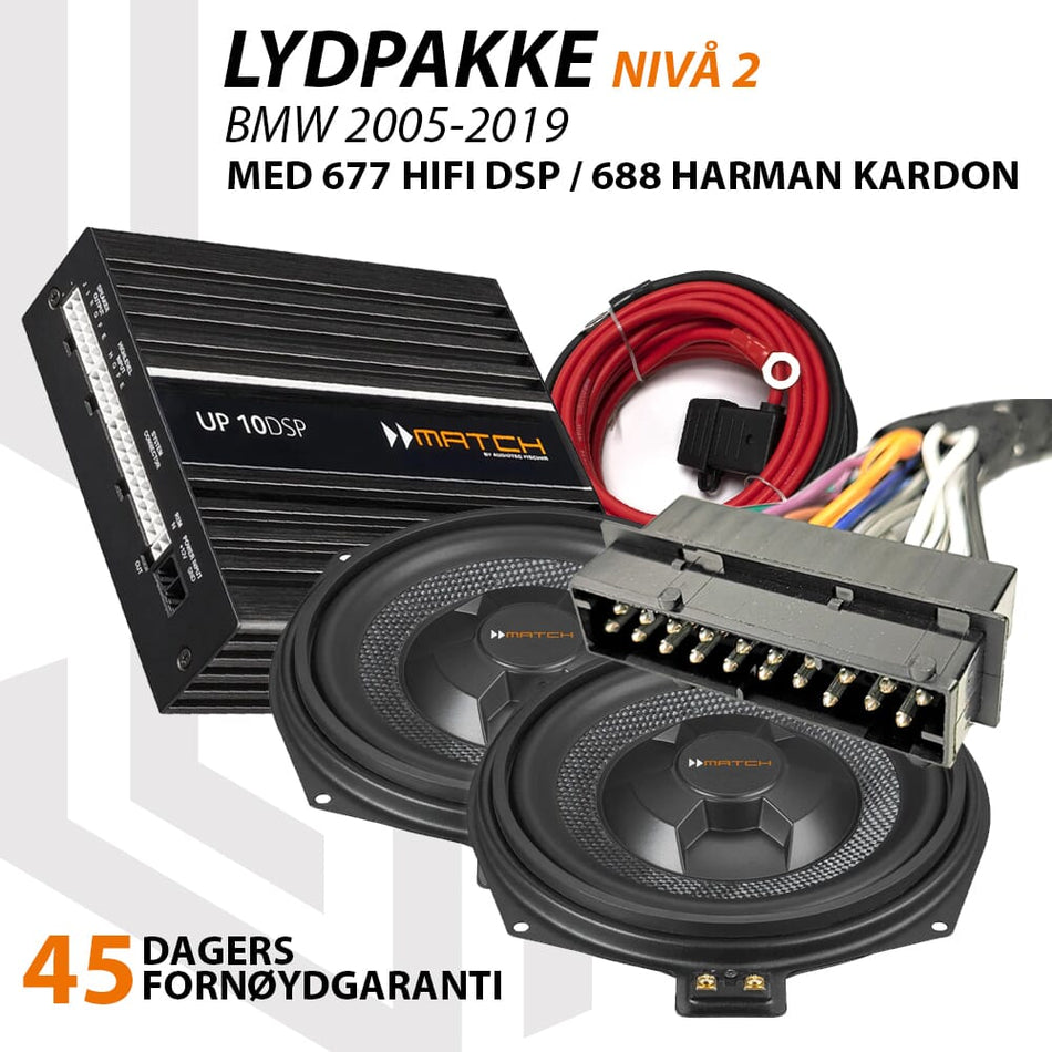 Match Lydoppgraderingspakke BMW 677/688 - Nivå 2