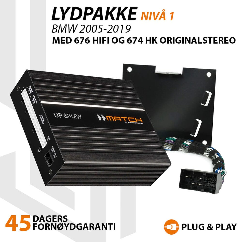 Match Lydoppgraderingspakke BMW 676 HIFI / 674HK - Nivå 1