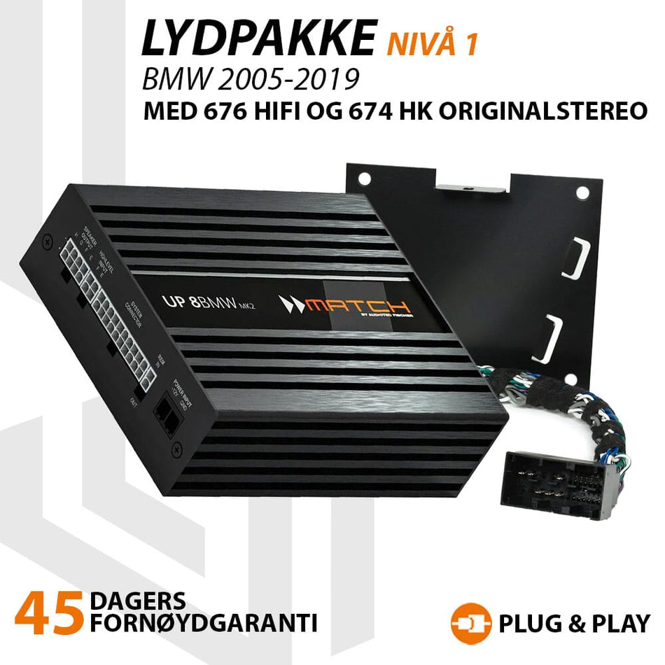 Match Lydoppgraderingspakke BMW 676 HIFI / 674HK - Nivå 1