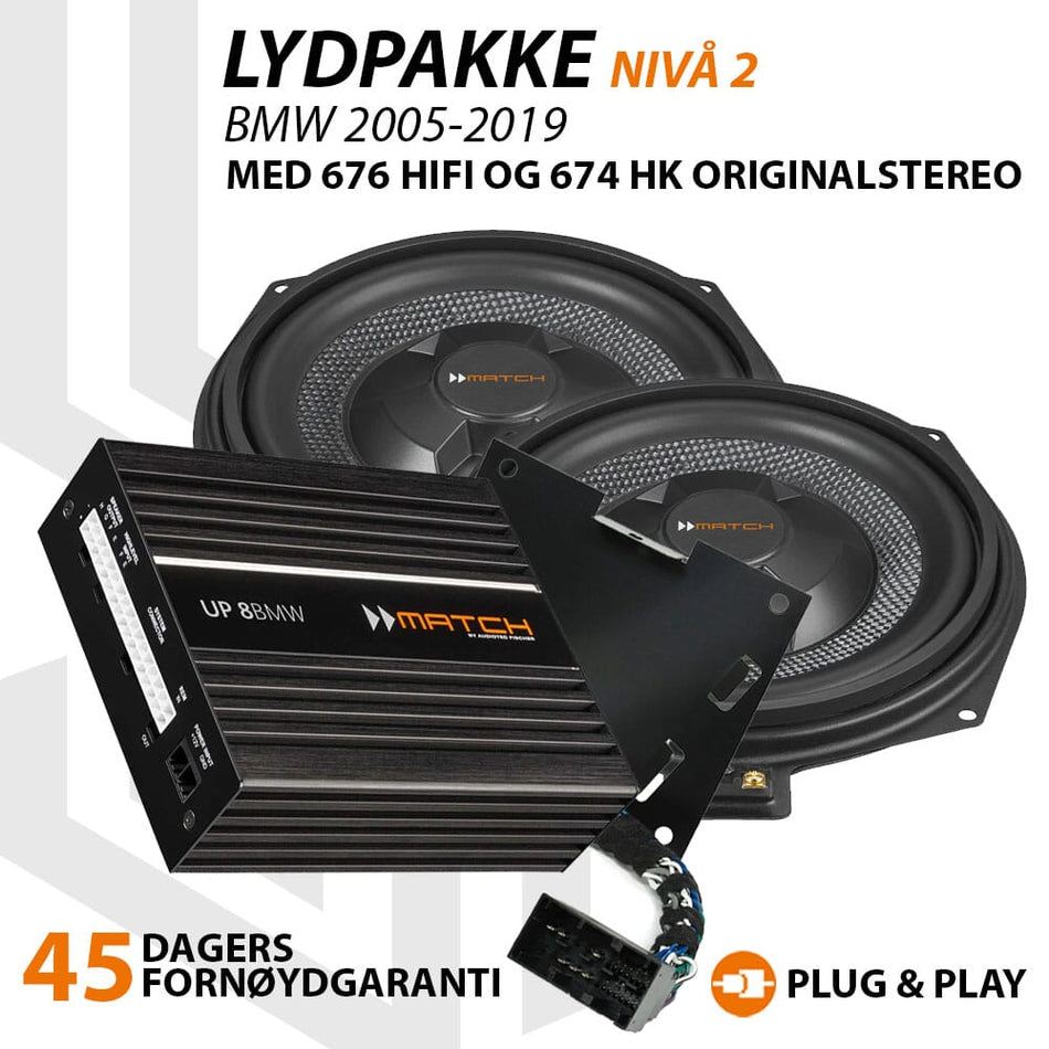 Match Lydoppgraderingspakke BMW 676 HIFI / 674HK - Nivå 2