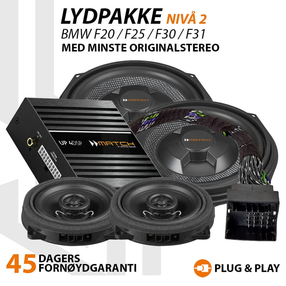 Match Lydoppgraderingspakke BMW BASE - Nivå 2