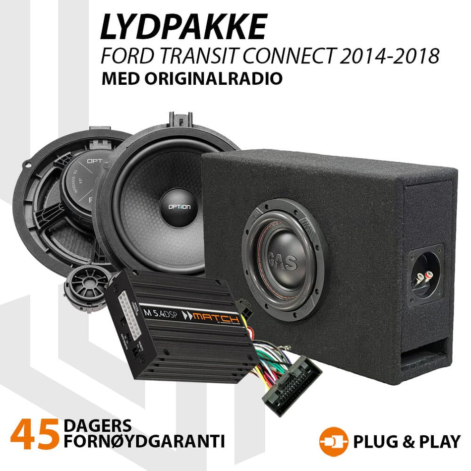 Match Lydoppgraderingspakke Ford Transit Connect