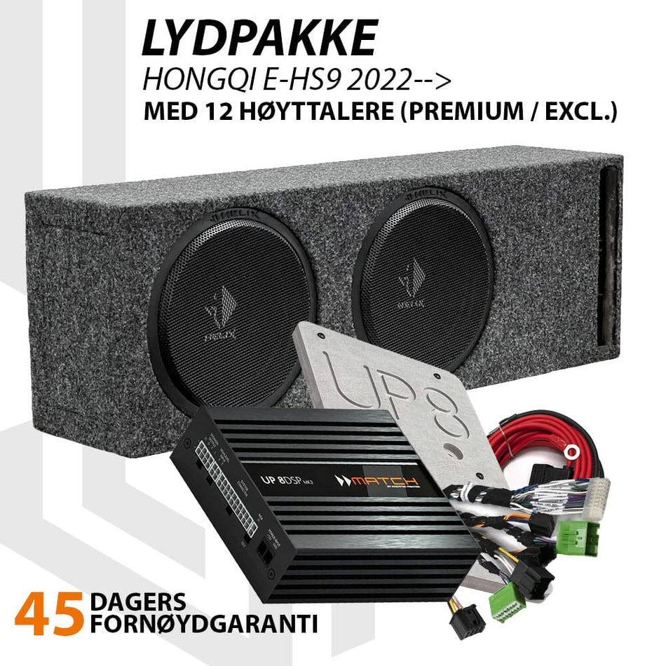 Match Lydoppgraderingspakke Hongqi E-HS9 - UP 8DSP