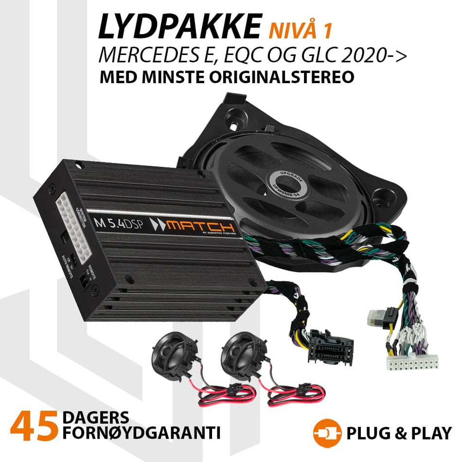 Match Lydoppgradering Mercedes BASE - Nivå 1