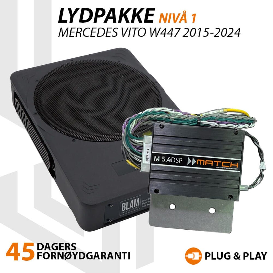 Match Lydoppgraderingspakke Mercedes Vito W447 2015-2024