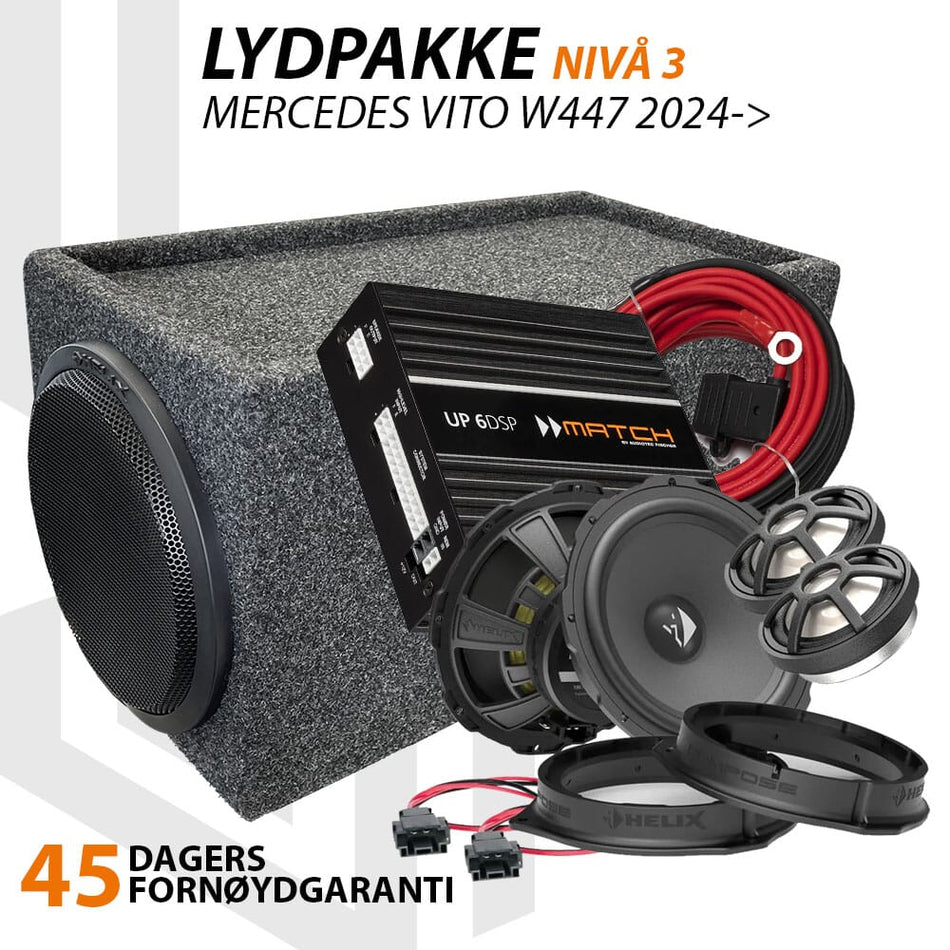 Match Lydoppgraderingspakke Mercedes Vito W447 2024->