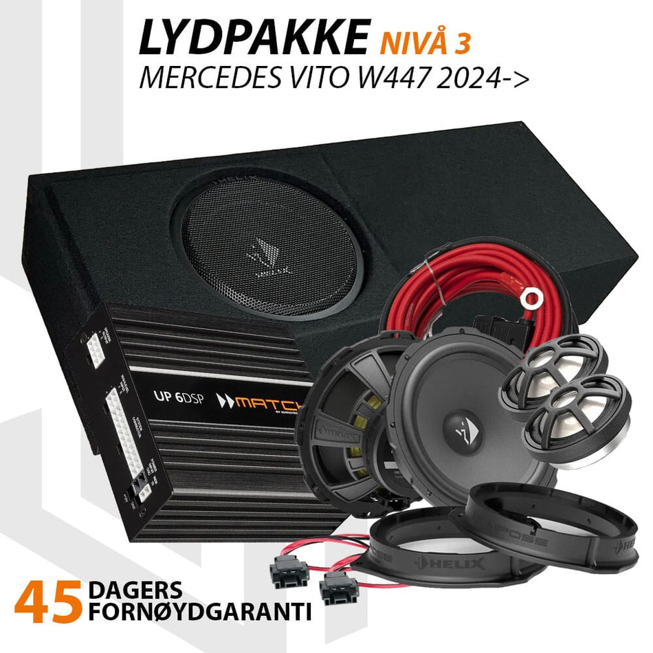 Match Lydoppgraderingspakke Mercedes Vito W447 2024->