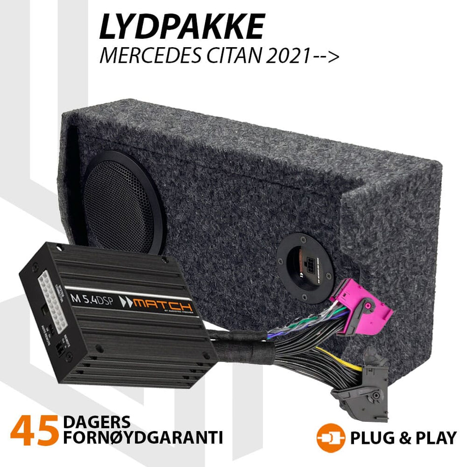 Match Lydoppgraderingspakke Mercedes Citan
