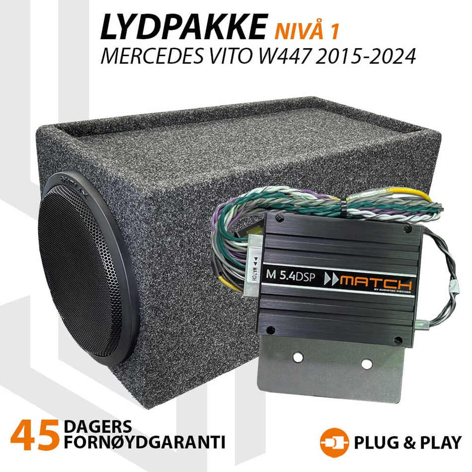 Match Lydoppgraderingspakke Mercedes Vito W447 2015-2024