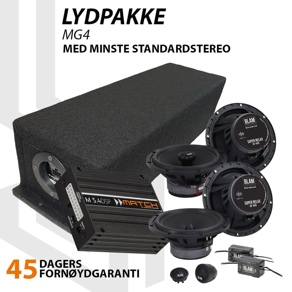 Match Lydoppgraderingspakke MG4 - Nivå 3