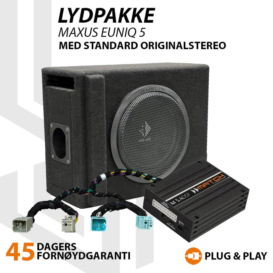 Match Lydoppgraderingspakke Maxus Euniq 5