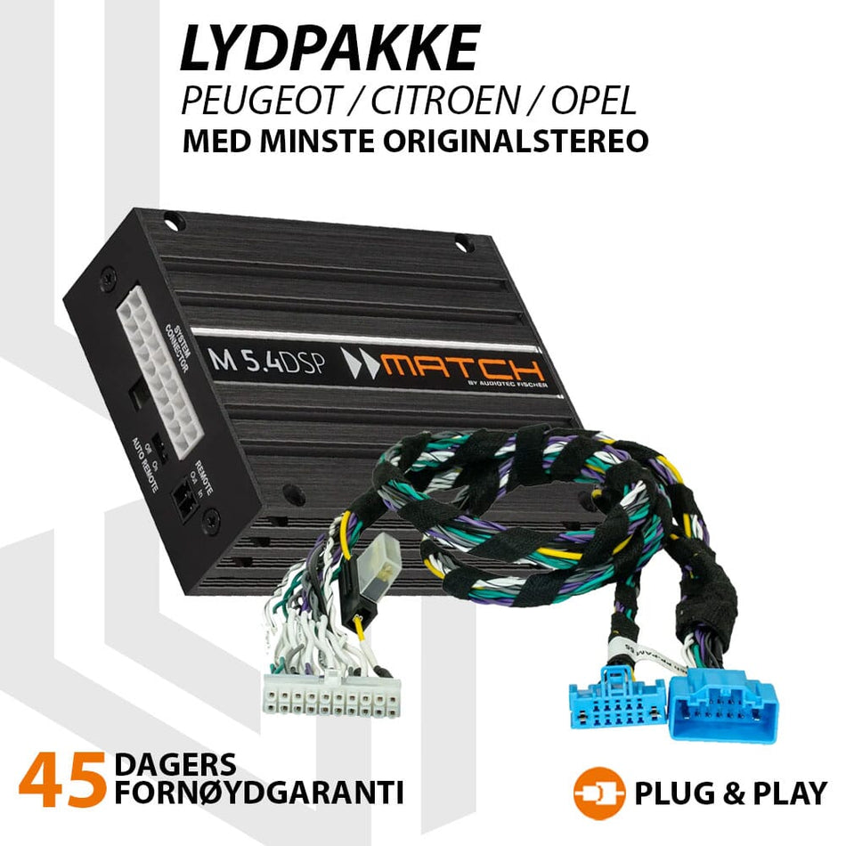 Match Lydoppgraderingspakke Peugeot / Citroen / Opel