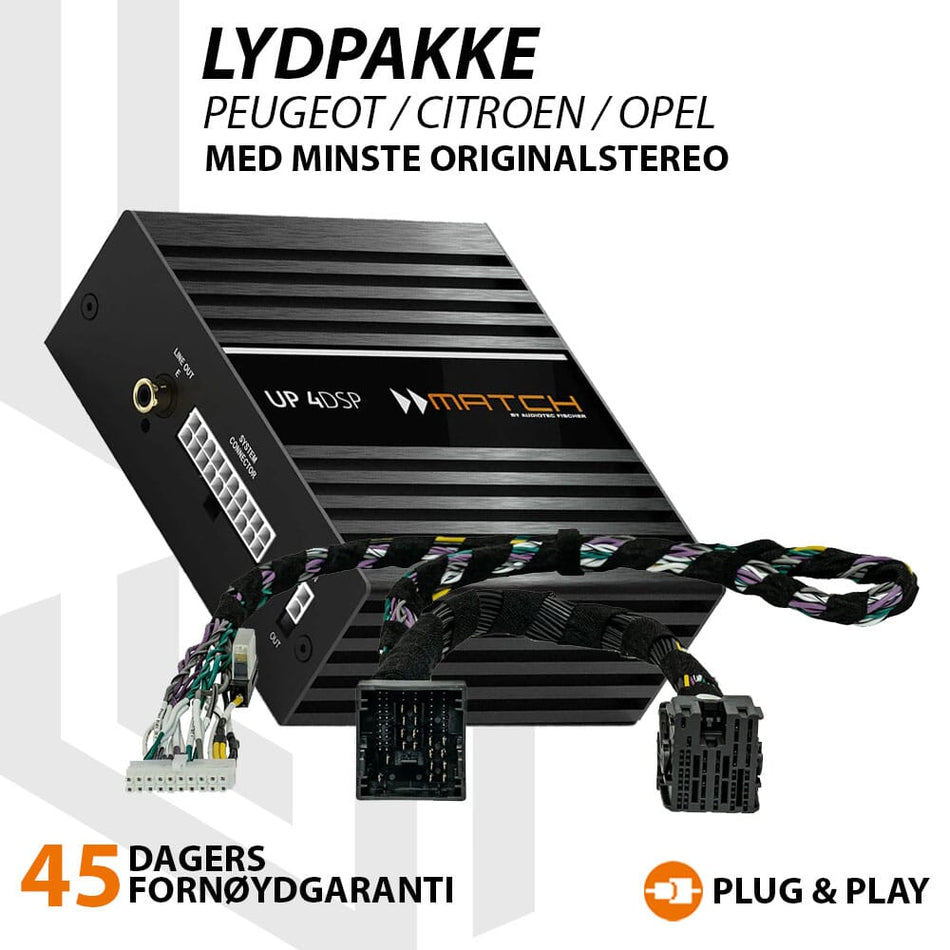 Match Lydoppgraderingspakke Peugeot / Citroen / Opel
