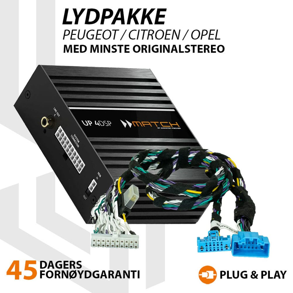 Match Lydoppgraderingspakke Peugeot / Citroen / Opel
