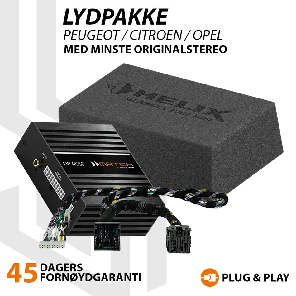 Match Lydoppgraderingspakke Peugeot / Citroen / Opel