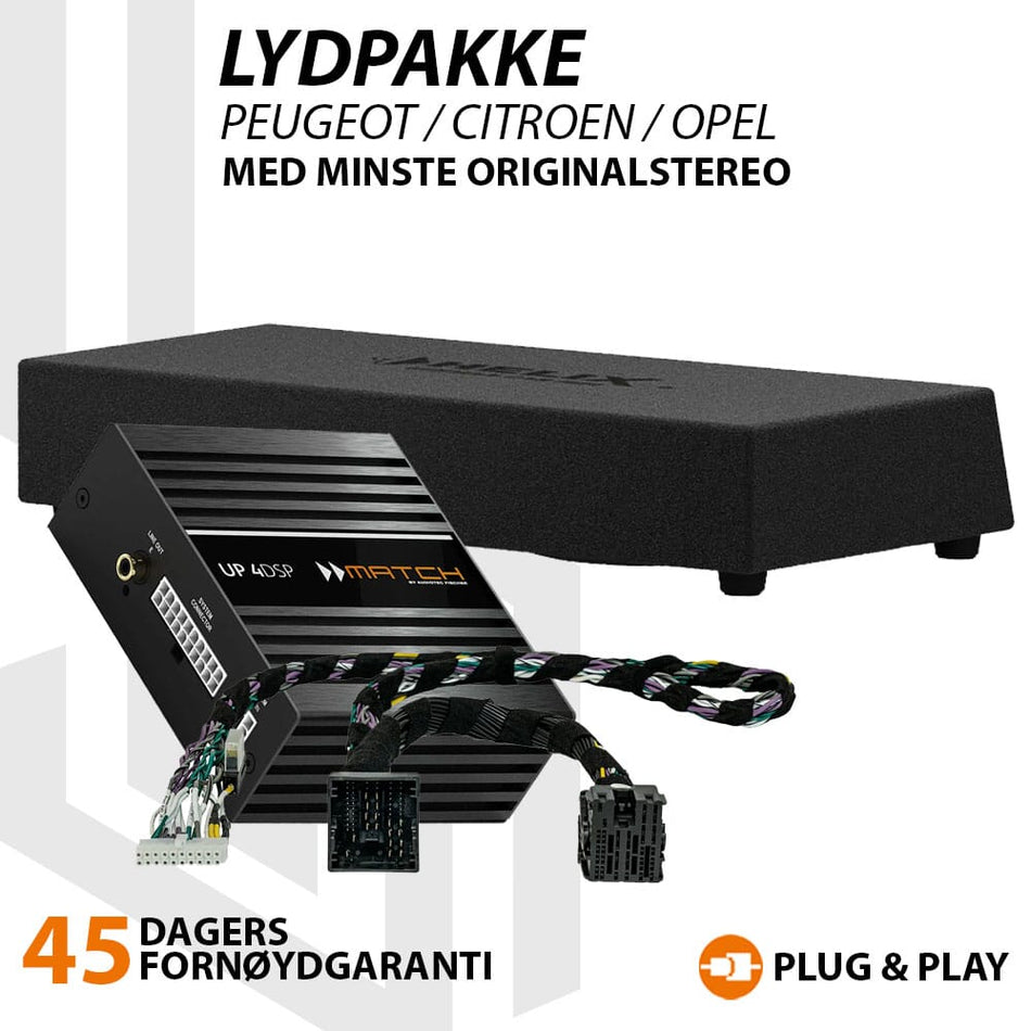 Match Lydoppgraderingspakke Peugeot / Citroen / Opel