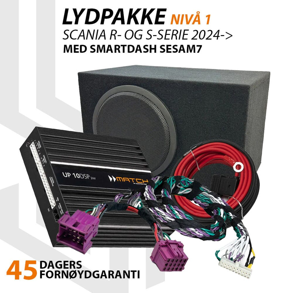 Match Lydoppgraderingspakke Scania SmartDash - Nivå 1