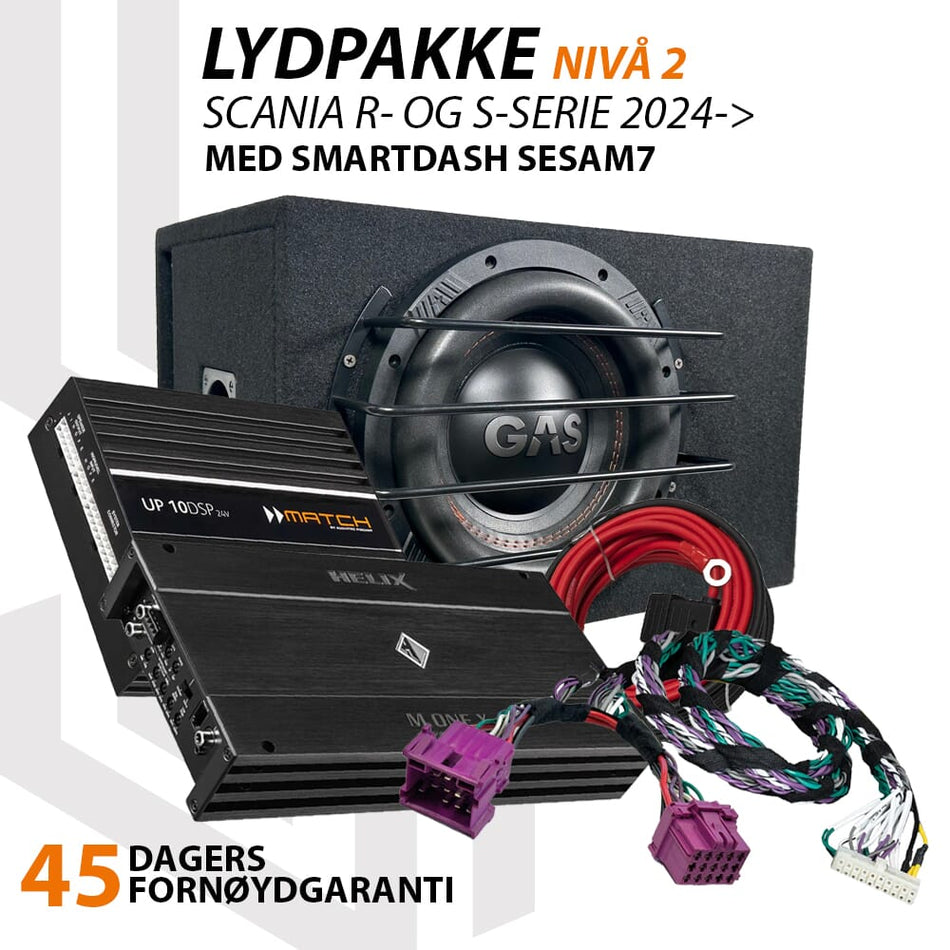 Match Lydoppgraderingspakke Scania SmartDash - Nivå 2