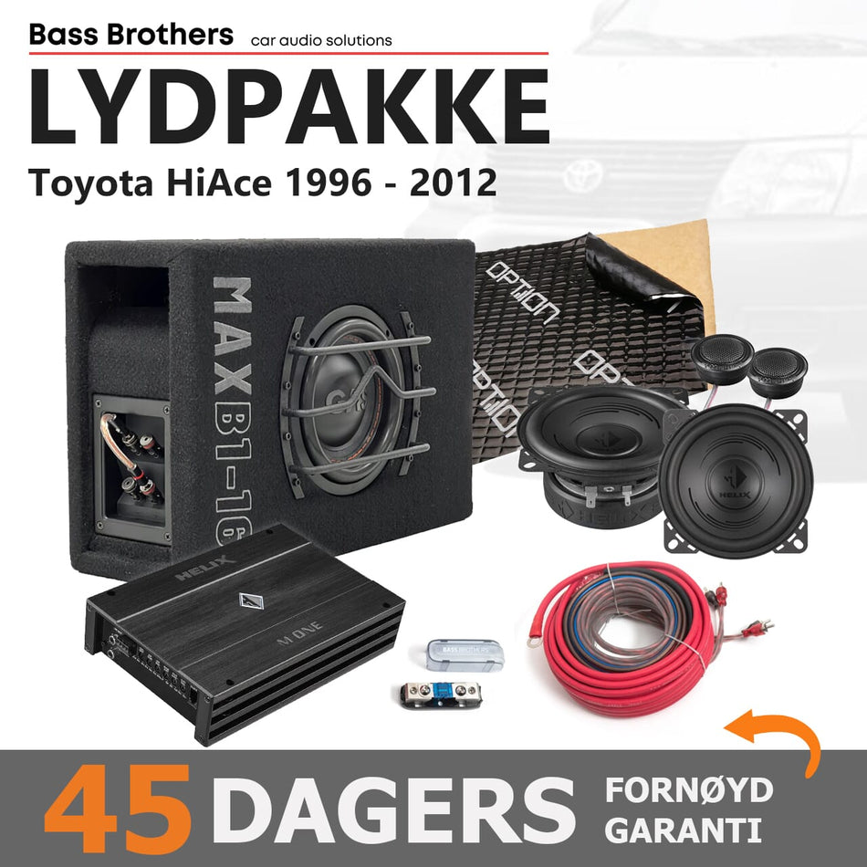 Lydoppgraderingspakke Toyota HiAce