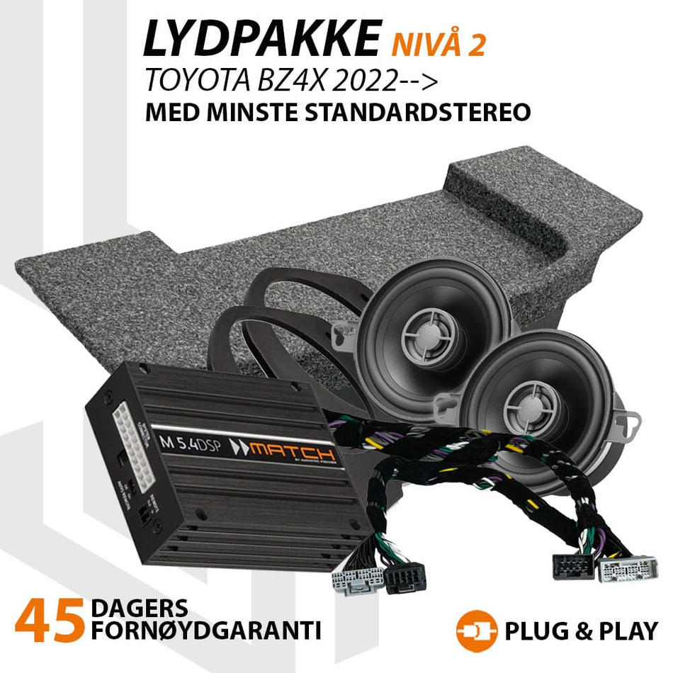 Match Lydoppgraderingspakke Toyota bZ4X - Nivå 2