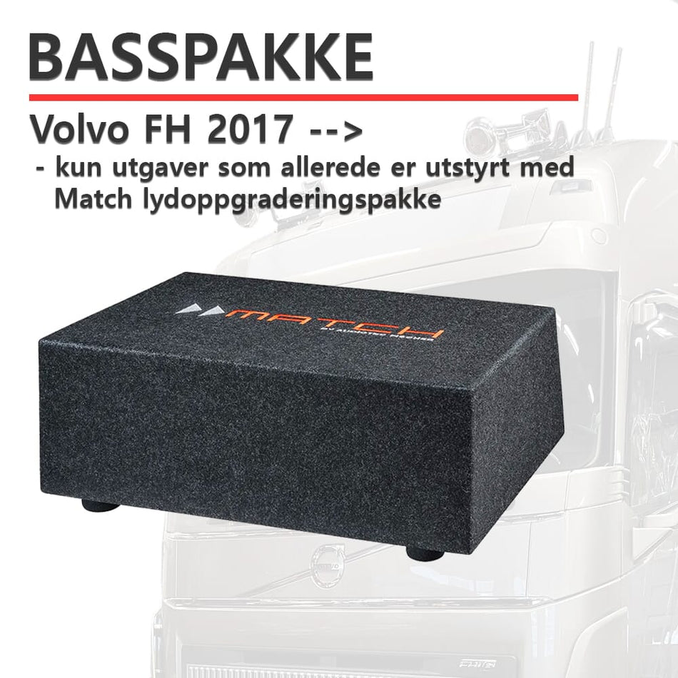 Match basskasse for Volvo FH lydoppgraderingspakker