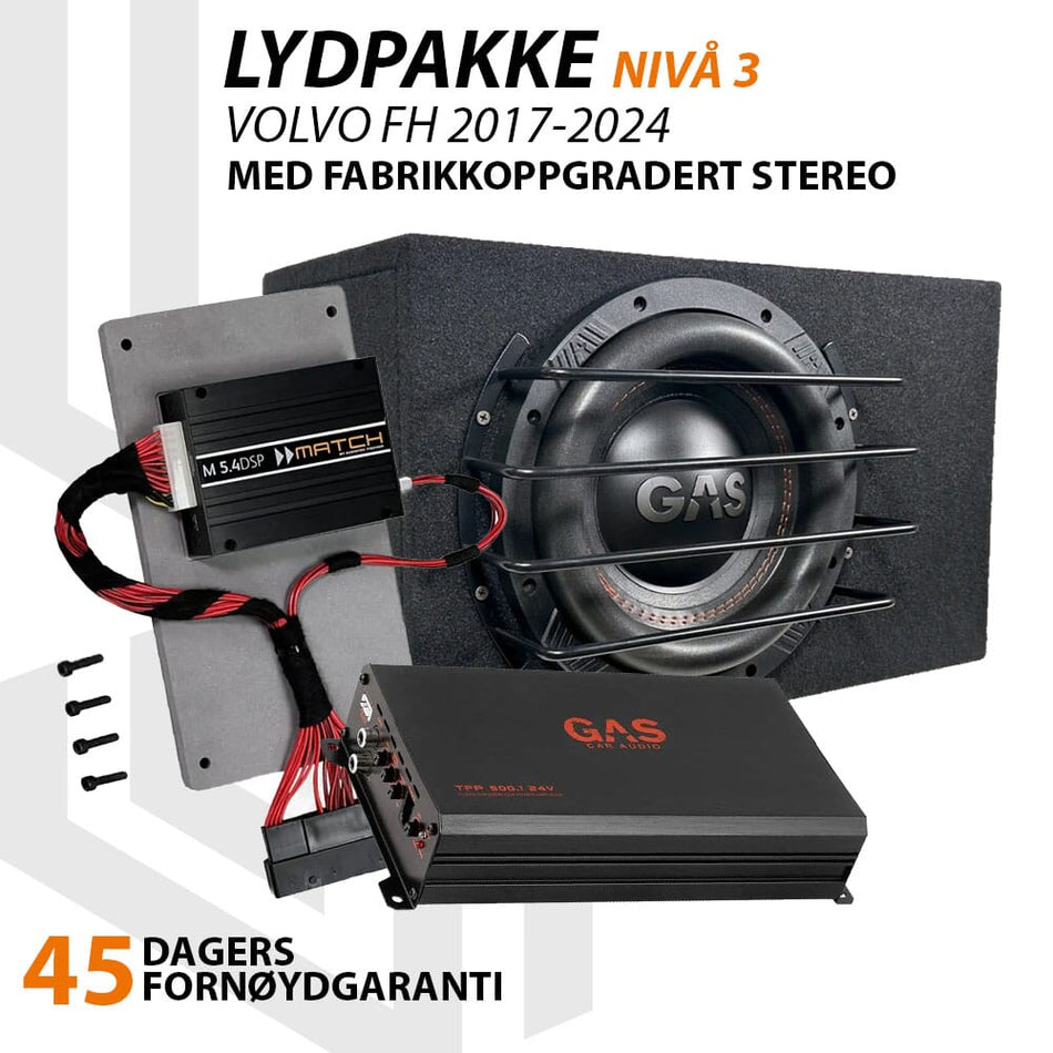 Match Lydoppgraderingspakke Volvo FH - Nivå 3