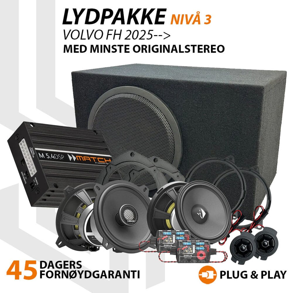 Match Lydoppgraderingspakke Volvo FH - Nivå 3