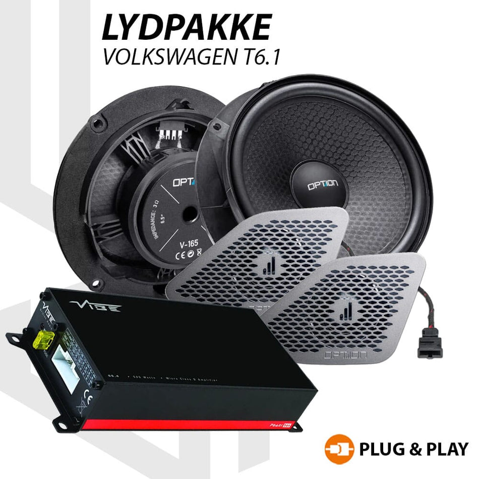 VIBE / OPTION Lydoppgraderingspakke VW T6.1