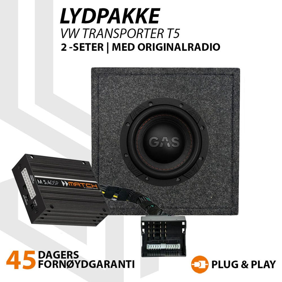 Match Lydoppgraderingspakke VW Transporter T5