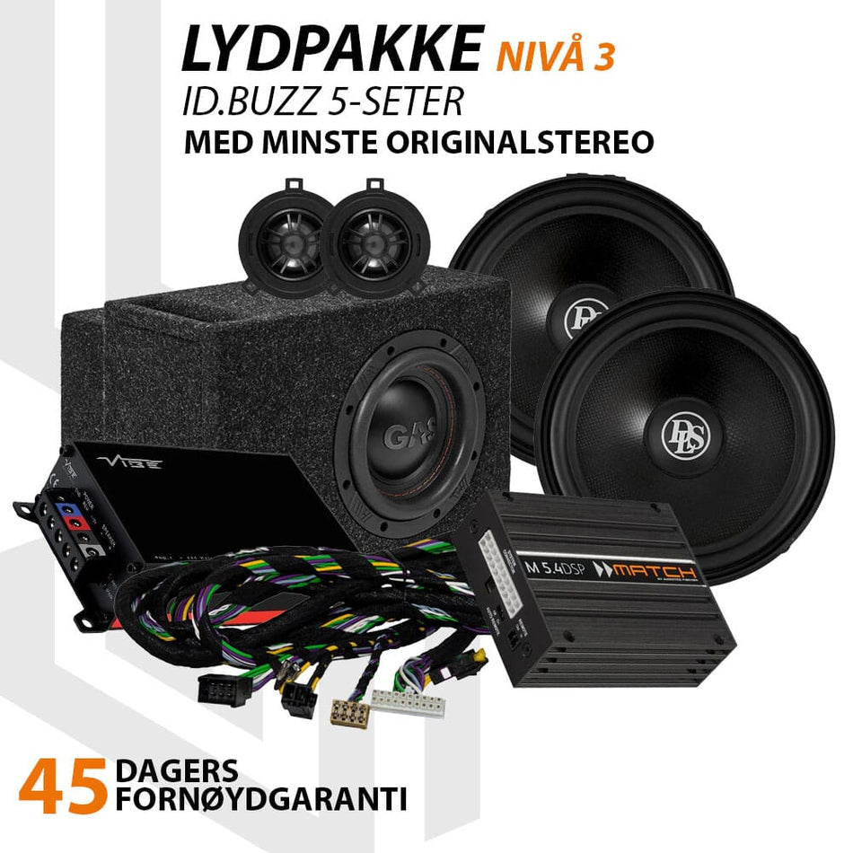 Match Lydoppgraderingspakke VW ID.Buzz 2-, 5-, 6- og 7-seter