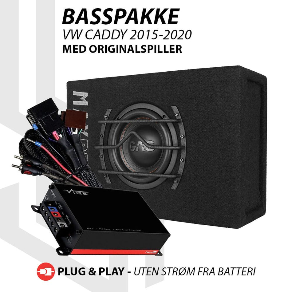 Basspakke VW Caddy 2015-2020